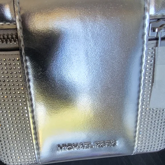 MICHAEL KORS Sandrine Crossbody & Handcrafted Rainbow Moonstone Bracelet - Picture 2 of 11